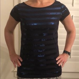Ann Taylor Loft brand sequined t-shirt